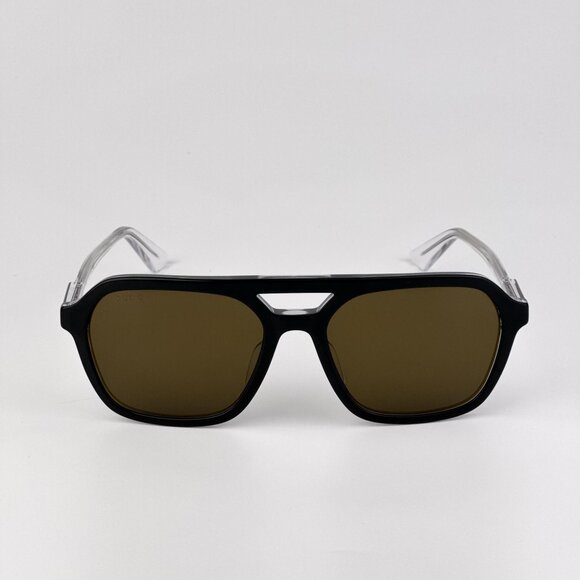 Gucci GG1823SA 003 Sunglasses – Black Pilot Frame with Brown Lenses main image 10